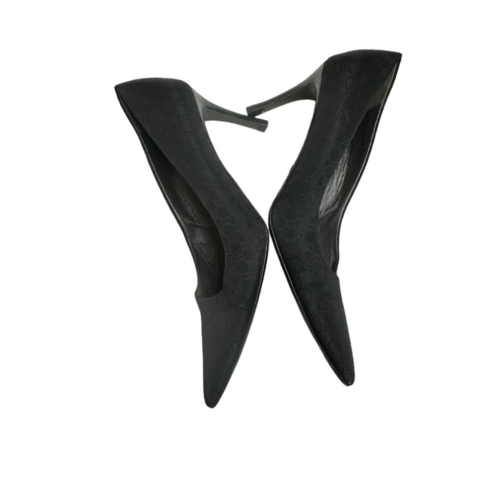 GUCCI Vintage GG Monogram Logo Pumps Heels US39.5 Pointed Toe shoes - Picture 14 of 16